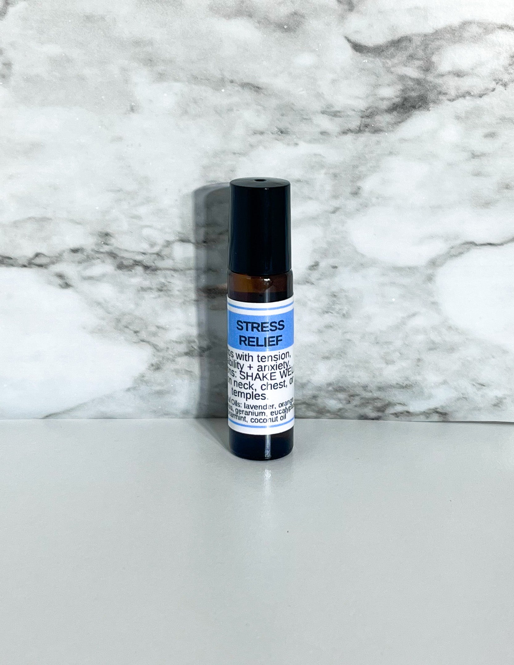 Stress Relief Essential Oil Roller Bottle